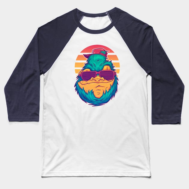 The Abominable Snowdude Baseball T-Shirt by TristanTait